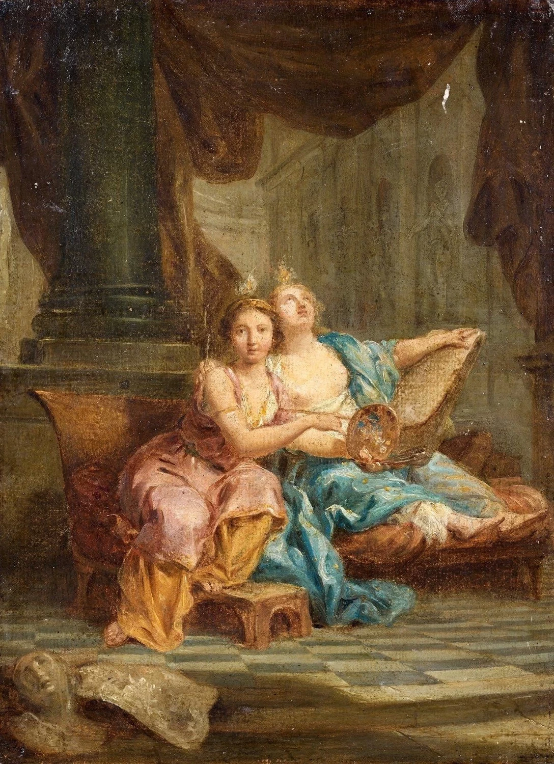 I geni della pittura e del disegno - attribuito